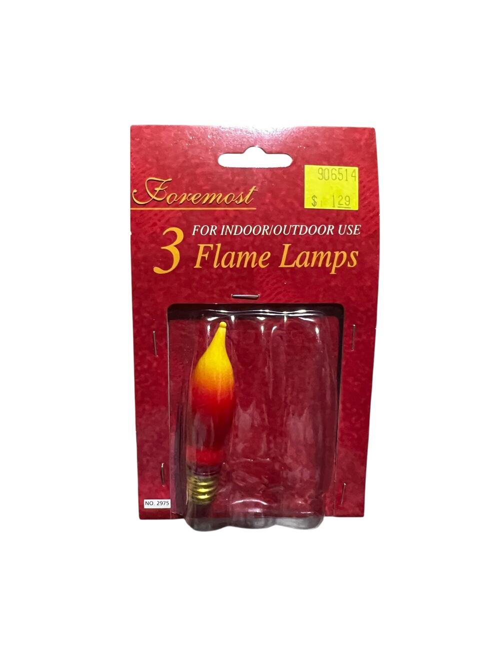 1 flame shape vintage bulbs noma brand